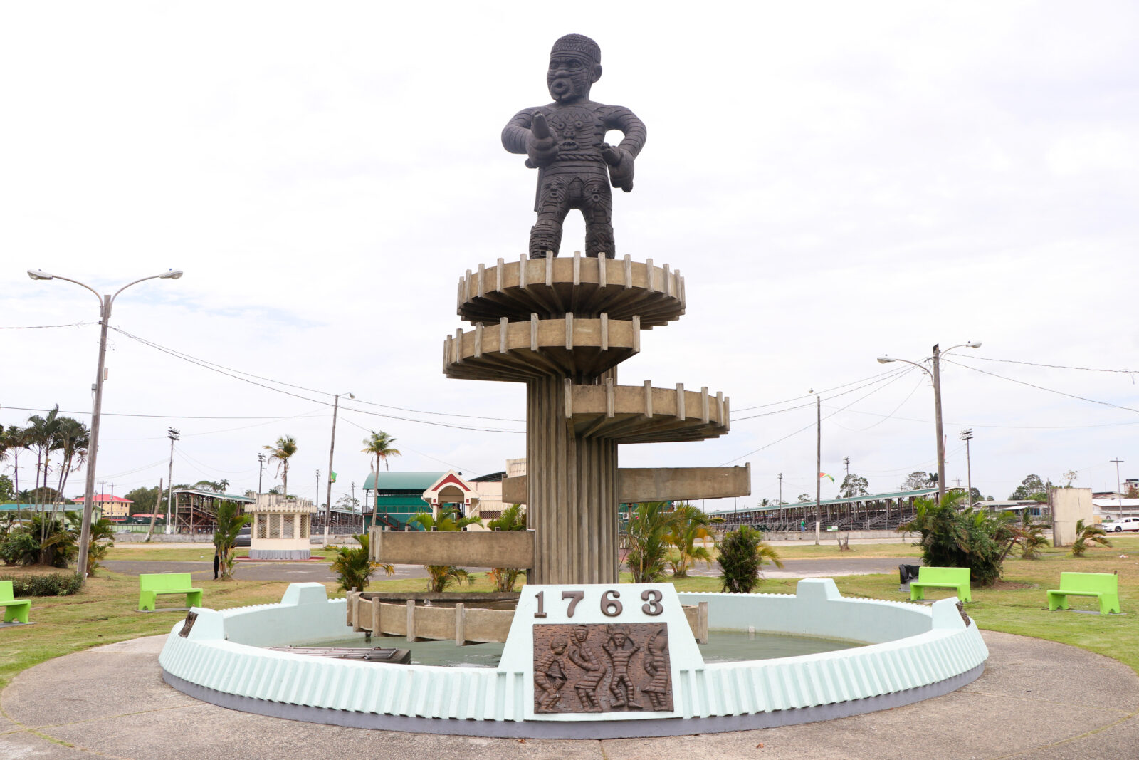 The 1763 Monument statue of Cuffy in Georgetown, Guyana
