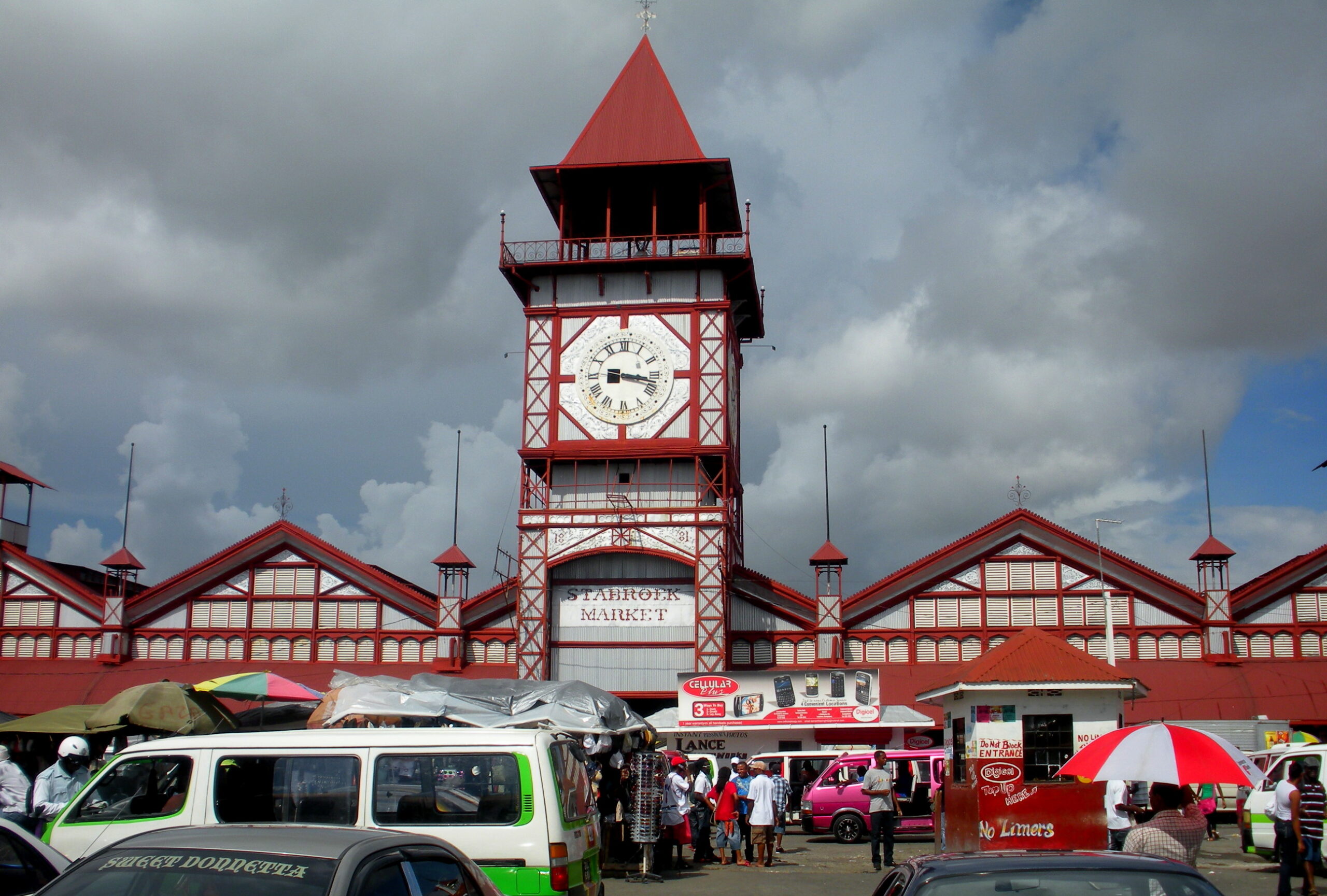 Bustling Stabroek Market in Georgetown, affordable shopping destination